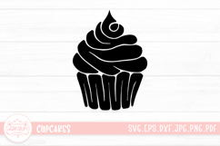 Cartoon Cupcake SVG Cut File Product Image 1