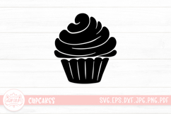 Cartoon Cupcake SVG Cut File Product Image 1