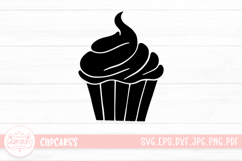 Cartoon Cupcake SVG Cut File Product Image 1