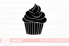 Cartoon Cupcake SVG Cut File Product Image 1
