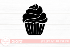 Cartoon Cupcake SVG Cut File Product Image 1