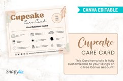 Cupcake Care Card Customizable Template Design Product Image 5