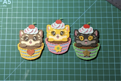 3D Cupcake Cats Kawaii SVG Product Image 4