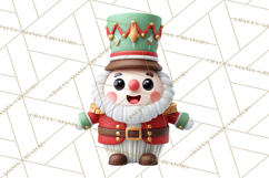 Christmas Cupcake Characters Clipart PNG, Cute Holiday Png Product Image 5