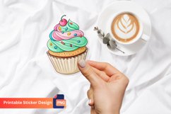 Cupcake Sticker, Delicious Cupcake Sticker, Food Sticker Product Image 1