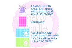 Cupcake card svg cut file | for Cricut Joy Maker and Explore Product Image 3