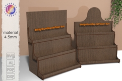 Display Stand SVG Laser Cut File for Shops and Boutiques Product Image 1
