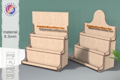 Laser Cut Wooden Stand SVG Display Template for Shops Product Image 1