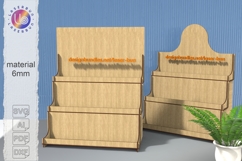 Laser Display Shelf SVG Cut File for Product Presentation Product Image 1