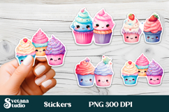 Funny food and drink character stickers printable PNG bundle Product Image 12