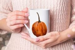 Hand Painted Watercolor Pumpkin PNG Clipart Product Image 5