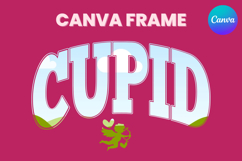 cupid Canva Frame Varsity Valentine&#039;s Day Photo Frame Shirt Product Image 1