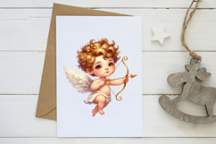 Cupid &amp; Arrow Clipart Valentine PNG Product Image 3