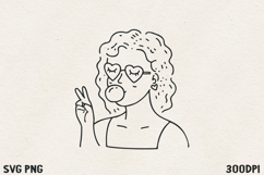 Cupid Blowing Bubble Gum SVG PNG | Funny Valentine Angel. Product Image 1