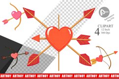 Cupid Bow Clipart Product Image 1