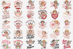 Cute &amp; funny Valentine Clipart bundle | Anti Valentine Cupid Product Image 4