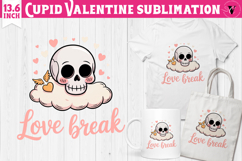 Cute Valentines Clipart | Anti Valentine Cupid Product Image 1