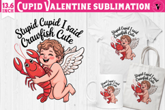 Cute Valentines Clipart | Anti Valentine Cupid Product Image 1