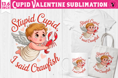 Cute Valentines Clipart | Anti Valentine Cupid Product Image 1
