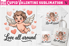 Cute Valentines Clipart | Romantic Love Cupid Product Image 1