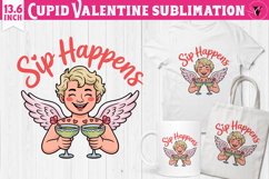 Cute Valentines Clipart | Anti Valentine Cupid Product Image 1