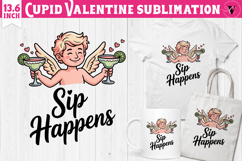 Cute Valentines Clipart | Anti Valentine Cupid Product Image 1
