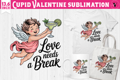 Cute Valentines Clipart | Anti Valentine Cupid Product Image 1