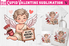 Cute Valentines Clipart | Anti Valentine Cupid Product Image 1