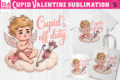 Cute Valentines Clipart | Anti Valentine Cupid Product Image 1