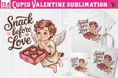 Cute Valentines Clipart | Romantic Love Cupid Product Image 1