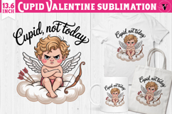 Cute Valentines Clipart | Anti Valentine Cupid Product Image 1