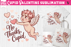 Cute Valentines Clipart | Anti Valentine Cupid Product Image 1