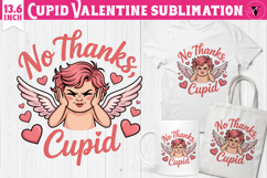 Cute Valentines Clipart | Anti Valentine Cupid Product Image 1