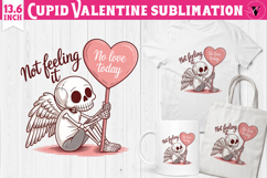 Cute Valentines Clipart | Anti Valentine Cupid Product Image 1