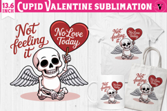 Cute Valentines Clipart | Anti Valentine Cupid Product Image 1
