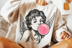 Valentine's Day Cupid PNG, Retro Cupid PNG, Love PNG, XoXo Product Image 3