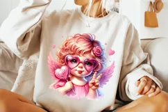Valentine's Day Cupid PNG, Retro Cupid, Cute Cupid PNG, Love Product Image 2