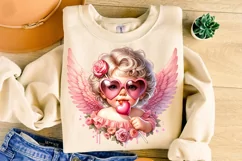 Valentine's Day Cupid PNG, Retro Cupid, Cute Cupid PNG, Love Product Image 1