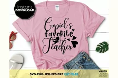 Download this Cupid favorites teacher svg png today for a good price. These Teacher Valentines day are compatible with Cricut and Silhouette Cutting Machines.