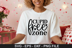 Cupid free zone SVG - Valentine Design Product Image 1