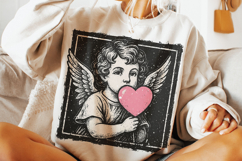 Valentine's Day Cupid PNG, Retro Cupid PNG, Love PNG, XoXo Product Image 2