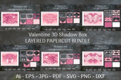 Valentine 3D Shadow Box Layered Papercut Bundle Product Image 1