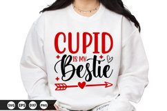 Cupid is My Bestie - Valentine SVG Design Product Image 1
