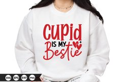 Cupid is My Bestie - Valentine SVG Design Product Image 1
