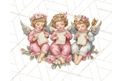 Cupid and Cherub Valentine Clipart PNG Romantic Love Product Image 3