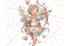 Cupid and Cherub Valentine Clipart PNG Romantic Love Product Image 4