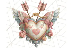Cupid and Cherub Valentine Clipart PNG Romantic Love Product Image 5