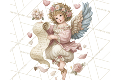 Cupid and Cherub Valentine Clipart PNG Romantic Love Product Image 2