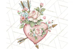 Cupid and Cherub Valentine Clipart PNG Romantic Love Product Image 3