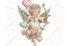 Cupid and Cherub Valentine Clipart PNG Romantic Love Product Image 4